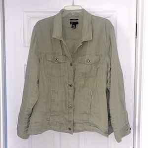 Jones NY Olive jacket 3x